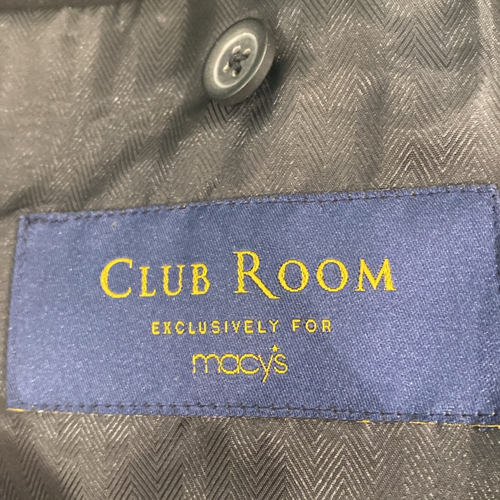 Club Room by Macy’s wool blend black blazer - Picture 3 of 4